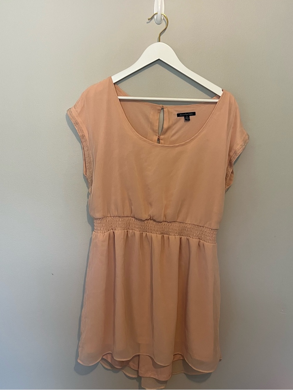American Eagle Outfitters Blush Scoop Neck Dress